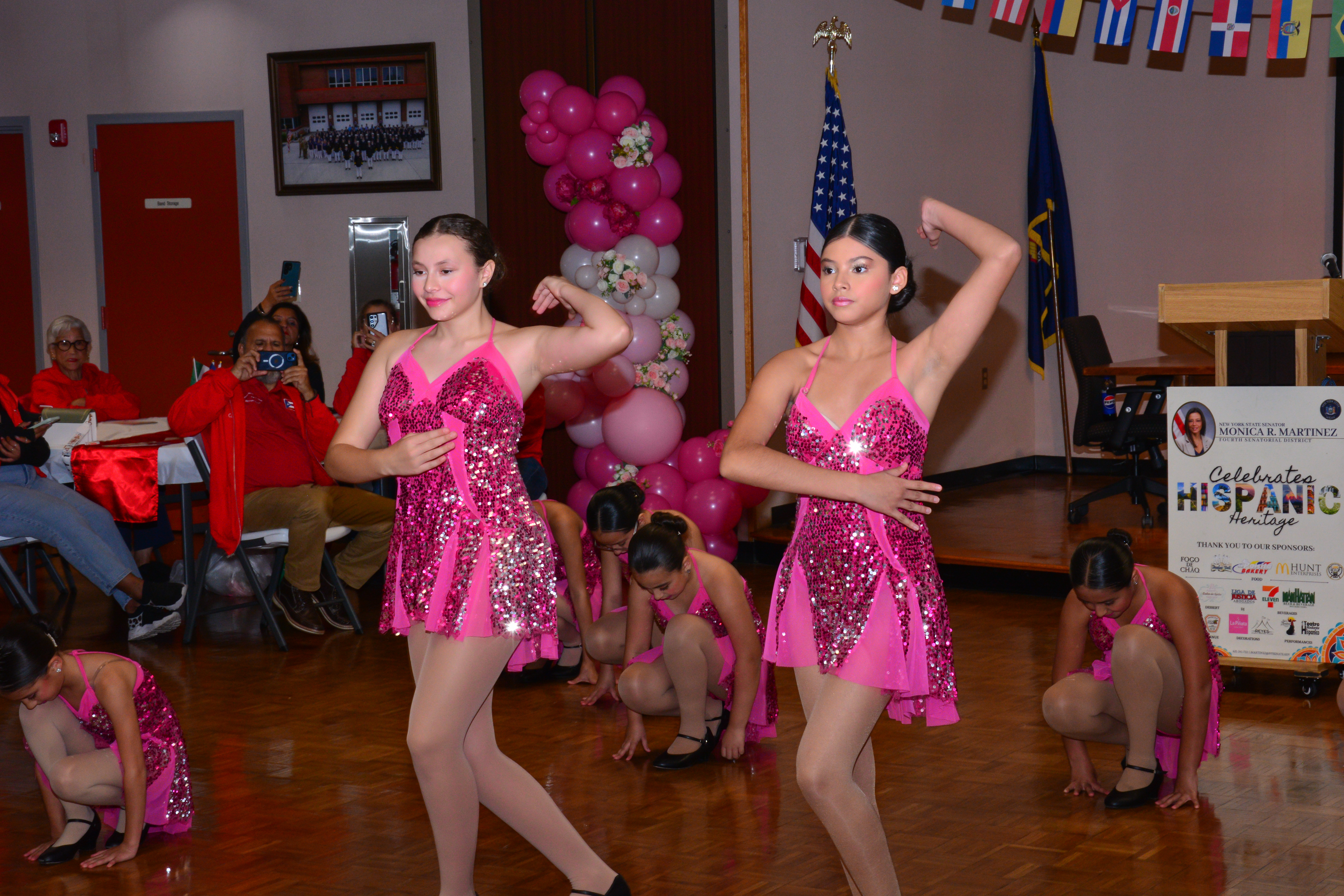 Performers with El Teatro Rodante Hispanico dance during Sen. Martinez’s Hispanic Heritage Month Celebration on Oct. 14, 2025.