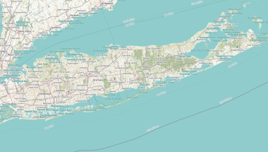 Banner Image of a Map of Long Island including portions of New York City, the Lower Hudson Valley and Connecticut