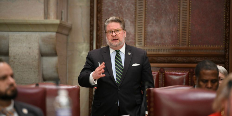 State Sen. Pete Harckham in Albany