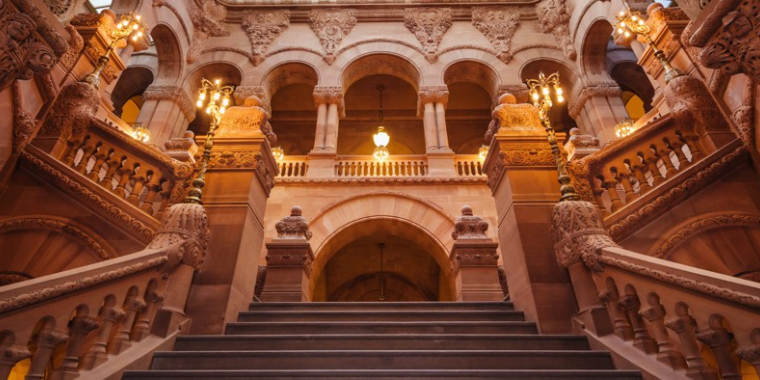 New York State Capitol Building WALTER BIBIKOW, DIGITALVISION/GETTY IMAGES