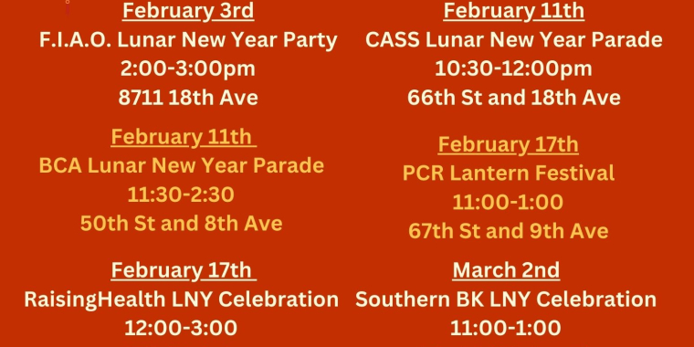 lunar new year events