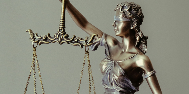 Photo of "Lady Justice" Figurine