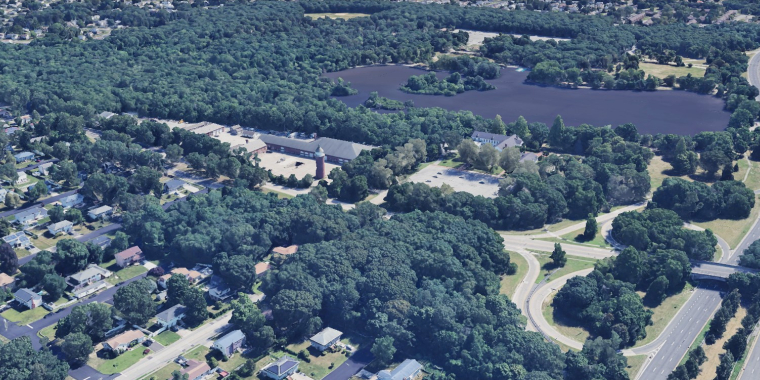 Overhead Image of the Belmont Lake State Park area located in the 4th Senatorial District