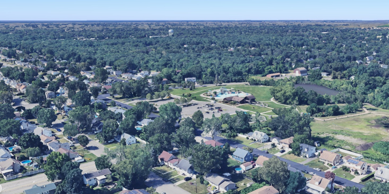 Overhead Image of the Belmont Lake State Park area located in the 4th Senatorial District