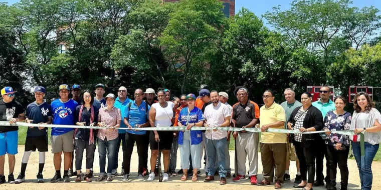 Franz Sigel Park Ribbon Cutting