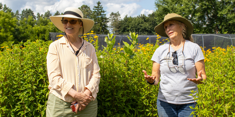 Senator May tours Go Native! Perennials in Skaneateles.