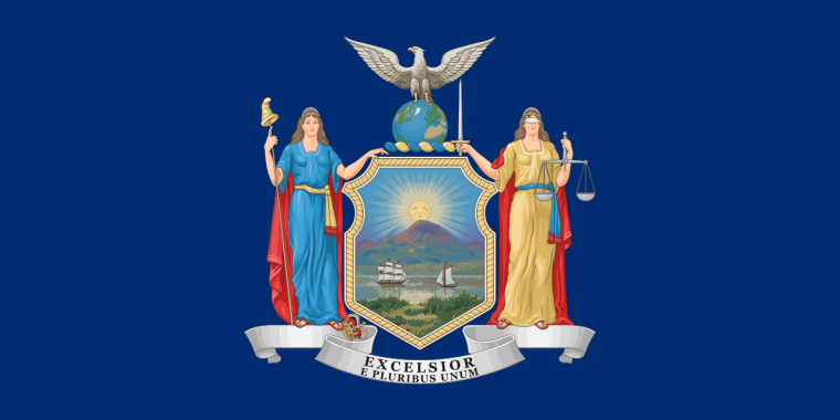 Photo Image of New York State Flag