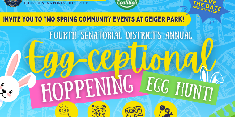 Image Banner For April 19th Egg-ceptional Hoppening Egg Hunt in Deer Park