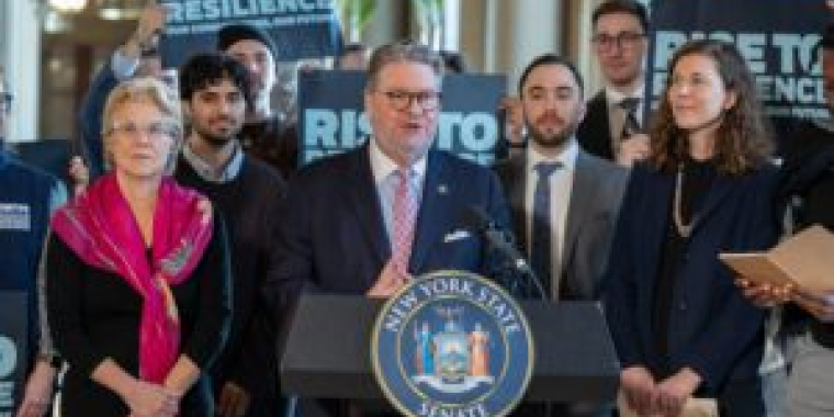 Senator Pete Harckham and Senator Shelley Mayer