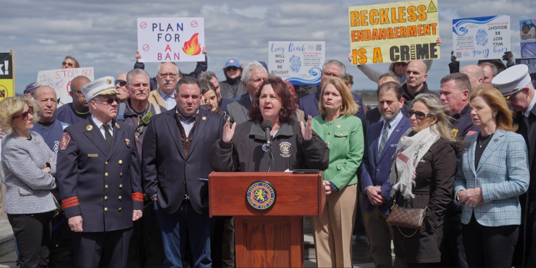 State, Local officials and community members stand strong  AGAINST Battery Storage Plans and Empire Wind 1