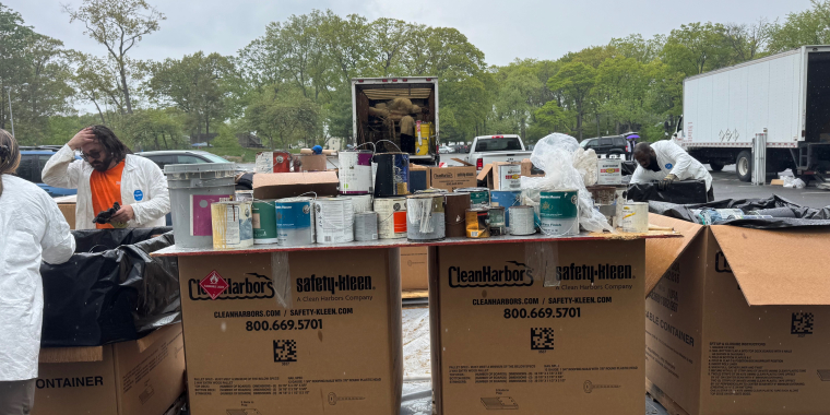 A large amount of paint was collected.