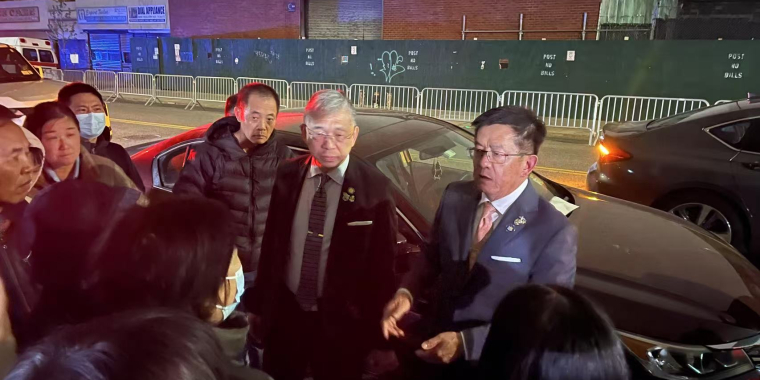 Senator Chan At Homeless Shelter After Arrests