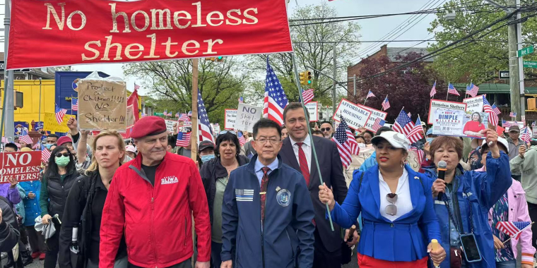Senator Chan Sheepdshead Bay homeless Shelter march