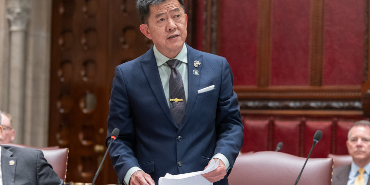 Senator Chan delivers response on the state budget implementation