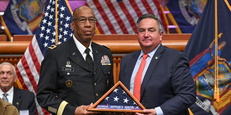 BG Austin and Senator Borrello