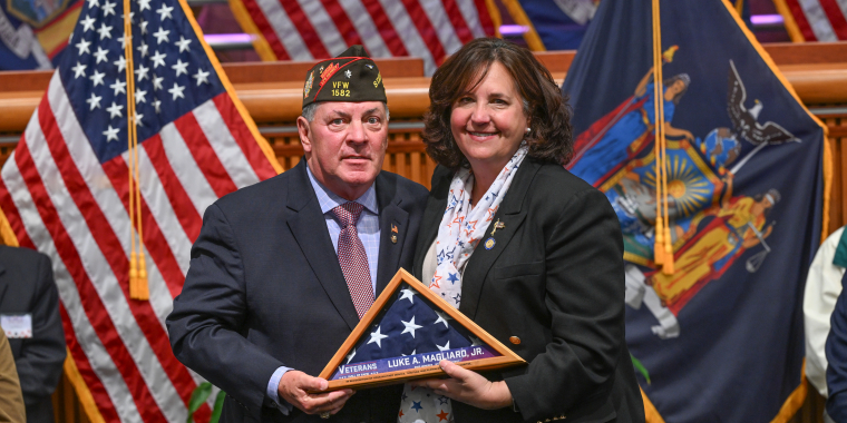 Senator Canzoneri-Fitzpatrick Honors Commander Luke Magliaro as 2025 Veterans Hall of Fame Inductee