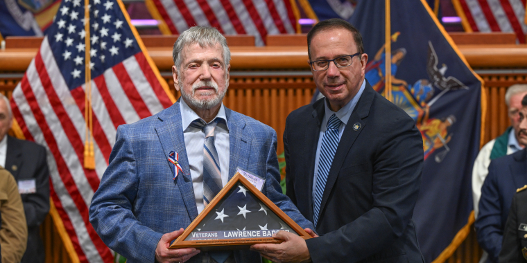 Sen. Griffo inducts Larry Badger into New York State Senate Veterans Hall of Fame