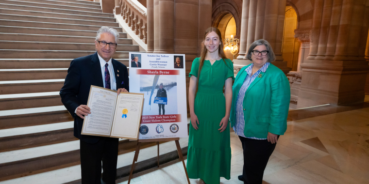 Tedisco Honors NYS Girls Giant Slalom Champion