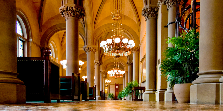 The New York State Senate lobby. 