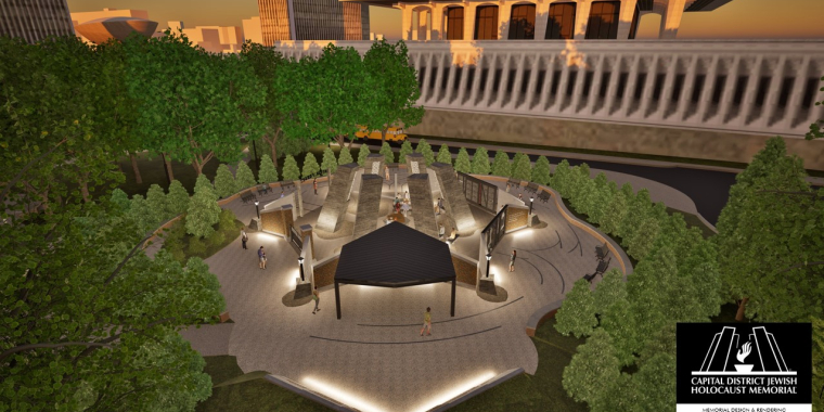 Rendering of NYS Holocaust Memorial