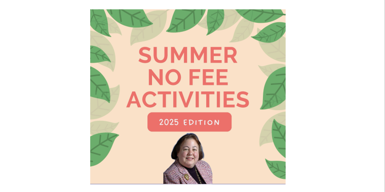 The cover of Sen. Krueger's No Fee Summer Activities Guide
