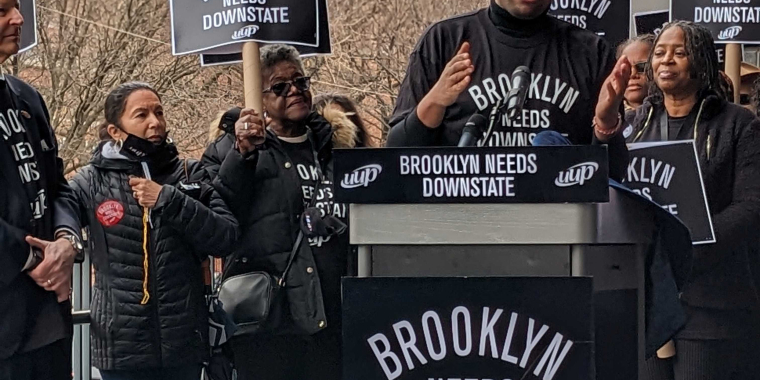 Sen. Myrie SUNY Downstate Rally 2023