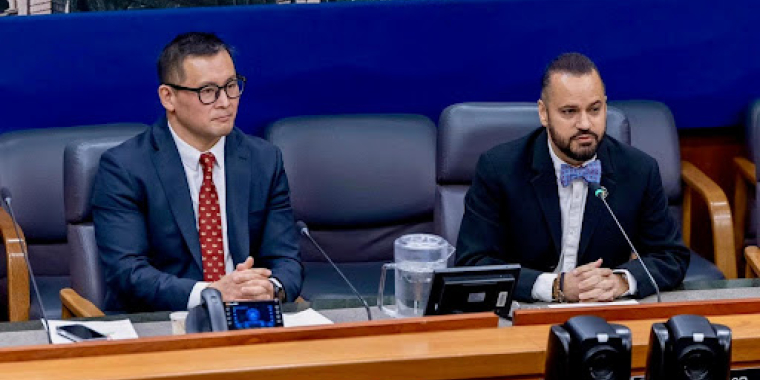 Senator Serrano with Assemblymember Kim on Arts Day 2025