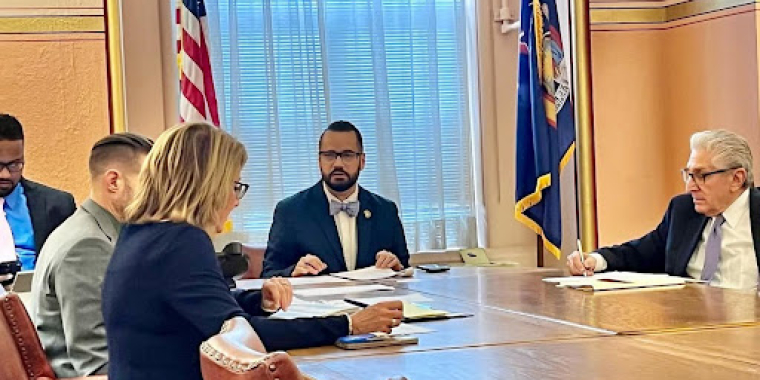 Senator Serrano chairing the first CATPR meeting of 2025