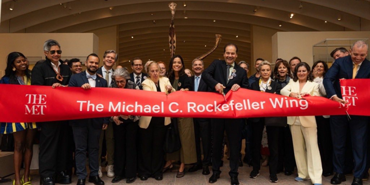 Senator Serrano at the Ribbon Cutting Ceremony for The Michael C. Rockefeller Wing at The Metropolitan Museum of Art