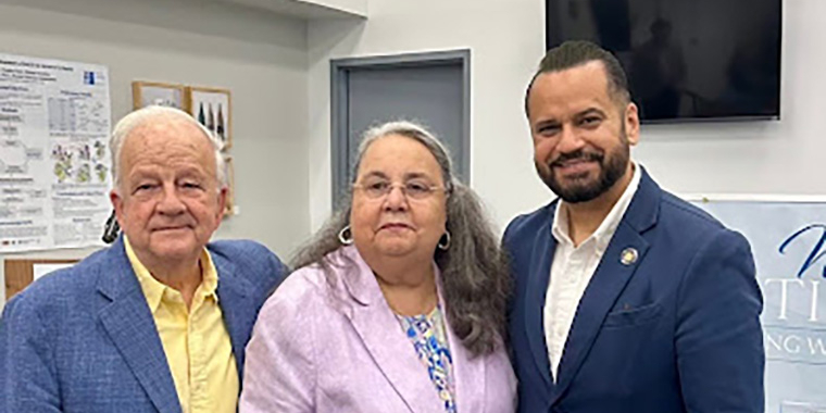 Senator Serrano with Dr. Daisy Cocco De Fillipis