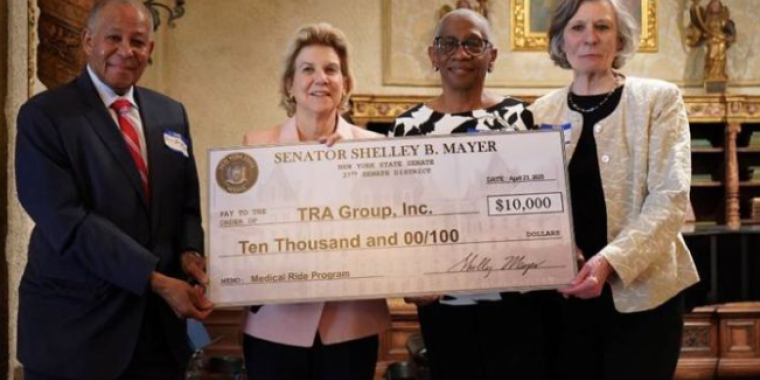 State Senator Shelley Mayer and TRA