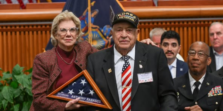 Senator Mayer and Sergeant Rabasco