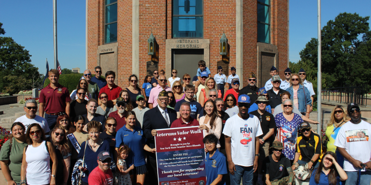 Senator Rhoads Hosts Veteran’s Valor Walk and Food Drive  