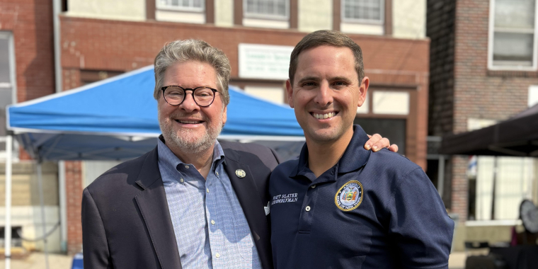 Sen. Harckham and Matt Slater