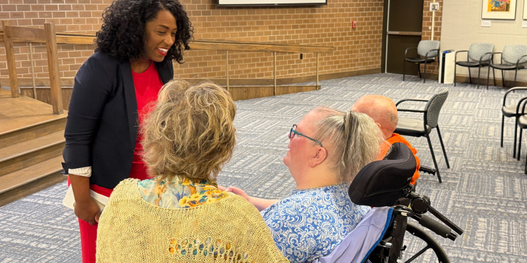 Senator Brouk with constituents