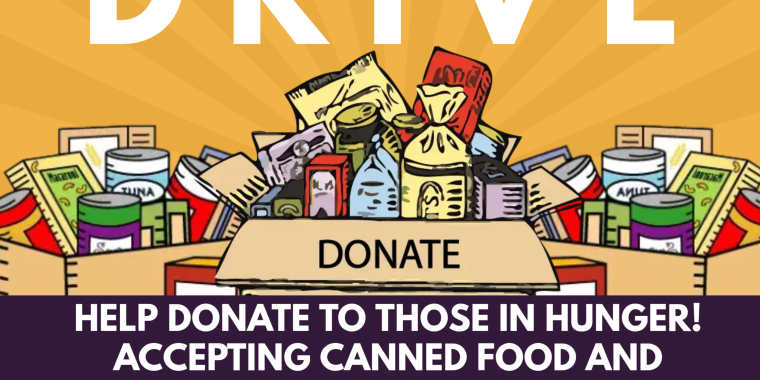 Food Donations for Sacred Heart Pantry are welcome.