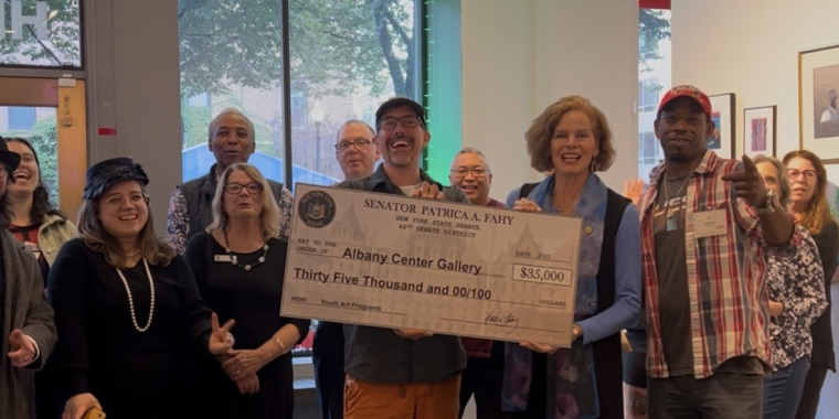 Senator Fahy with Albany Center Gallery Staff