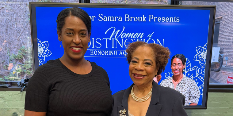 Senator Brouk and Aqua Porter