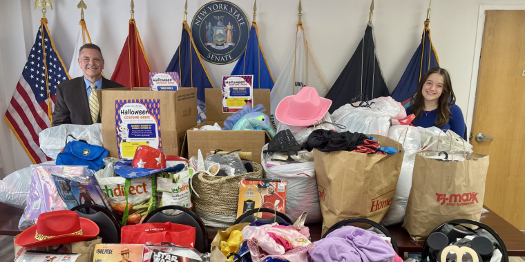 Senator Steve Rhoads and Local Interns Host Successful Halloween Costume Drive