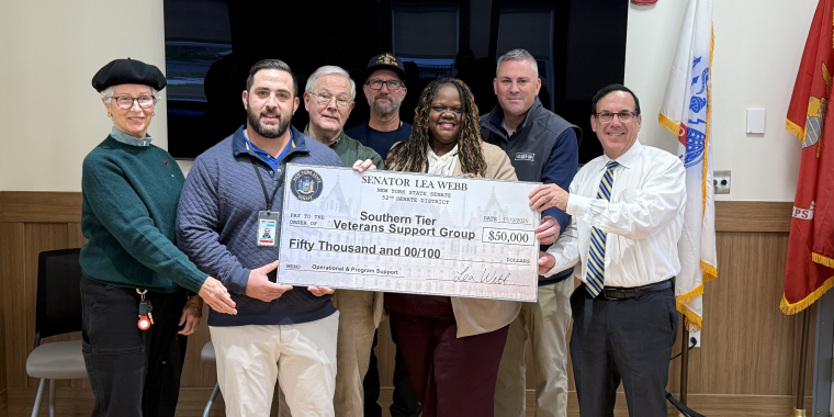 Southern Tier Veterans Support Group Big Check