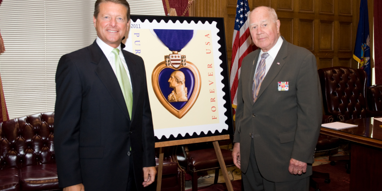 Senator Gallivan with former Senator Bill Larkin.