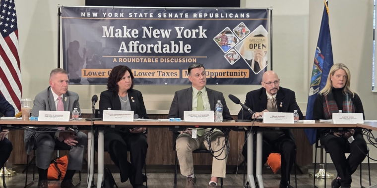 Senator Rhoads & Senate Republicans Bring Affordability Roundtable to Long Island