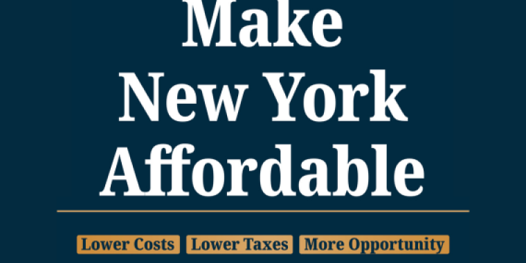 Senator Rhoads & Senate Republican Conference Unveil Affordability Report