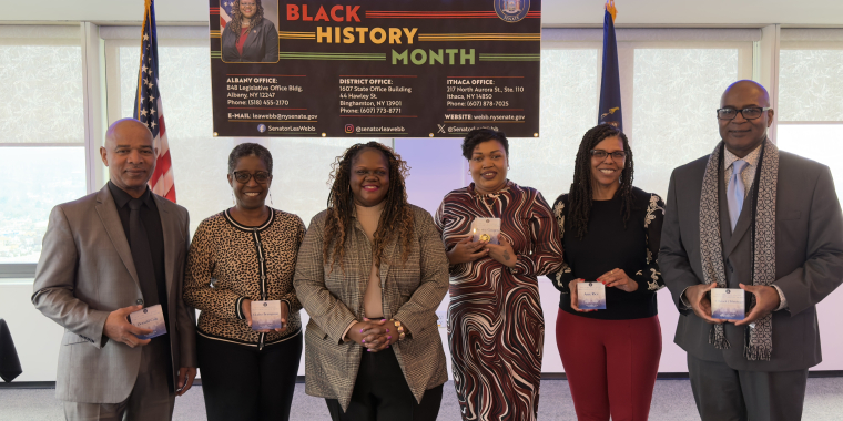 Senator Webb Presents Awards to Local Leaders in Honor of Black History Month