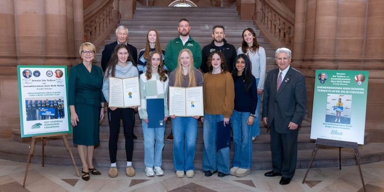 Shenendehowa Girls Cross Country Team and Girls Tennis Champion