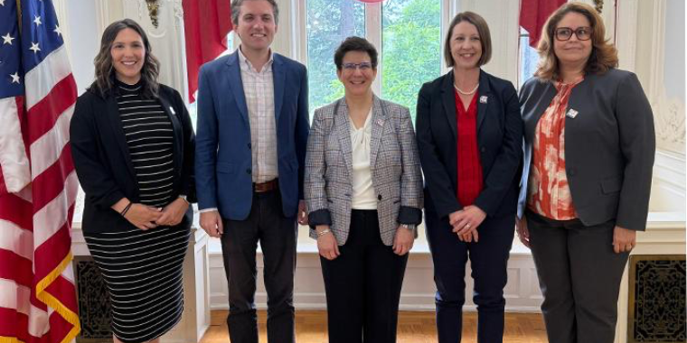 Senator Skoufis with SUNY Orange leadership.