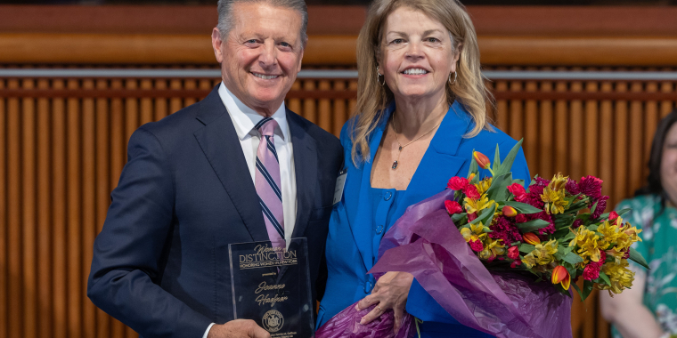 Senator Gallivan and Joanne Haefner