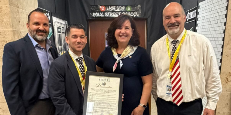 Senator Canzoneri-Fitzpatrick honors Dr. John Trotta 