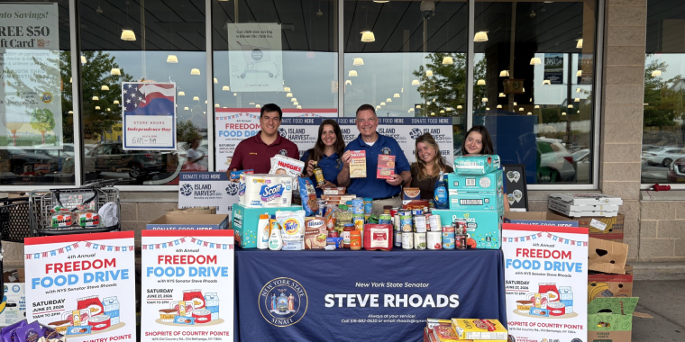 Senator Steve Rhoads’ 4th Annual Freedom Food Drive Collects Over 1,000 Pounds of Food for Local Families in Need
