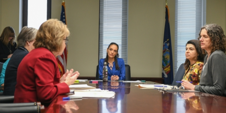 Senator Julia Salazar, Chair of the New York State Senate Women's Issues Committee